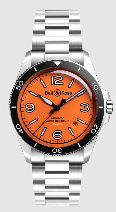 Bell & Ross BR V2-92 ORANGE BRV292-O-ST/SST Replica Watch